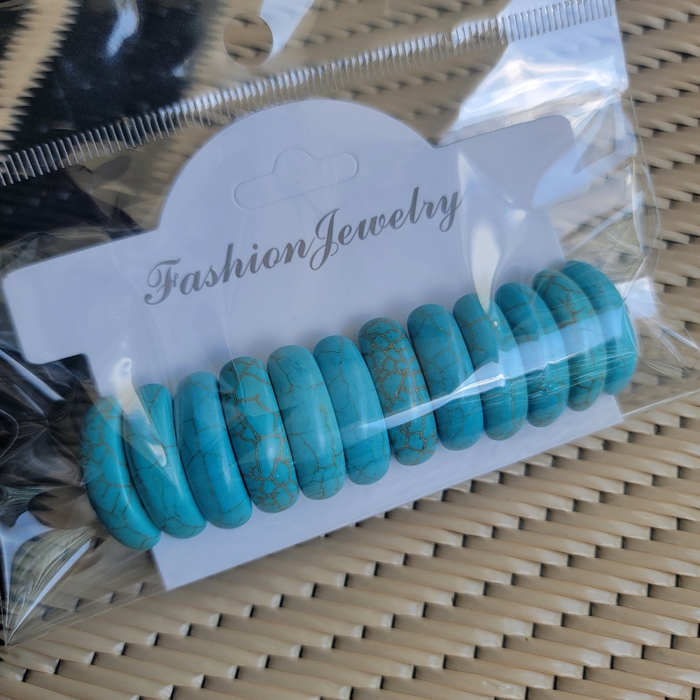 Western Style Faux Turquoise Bracelet